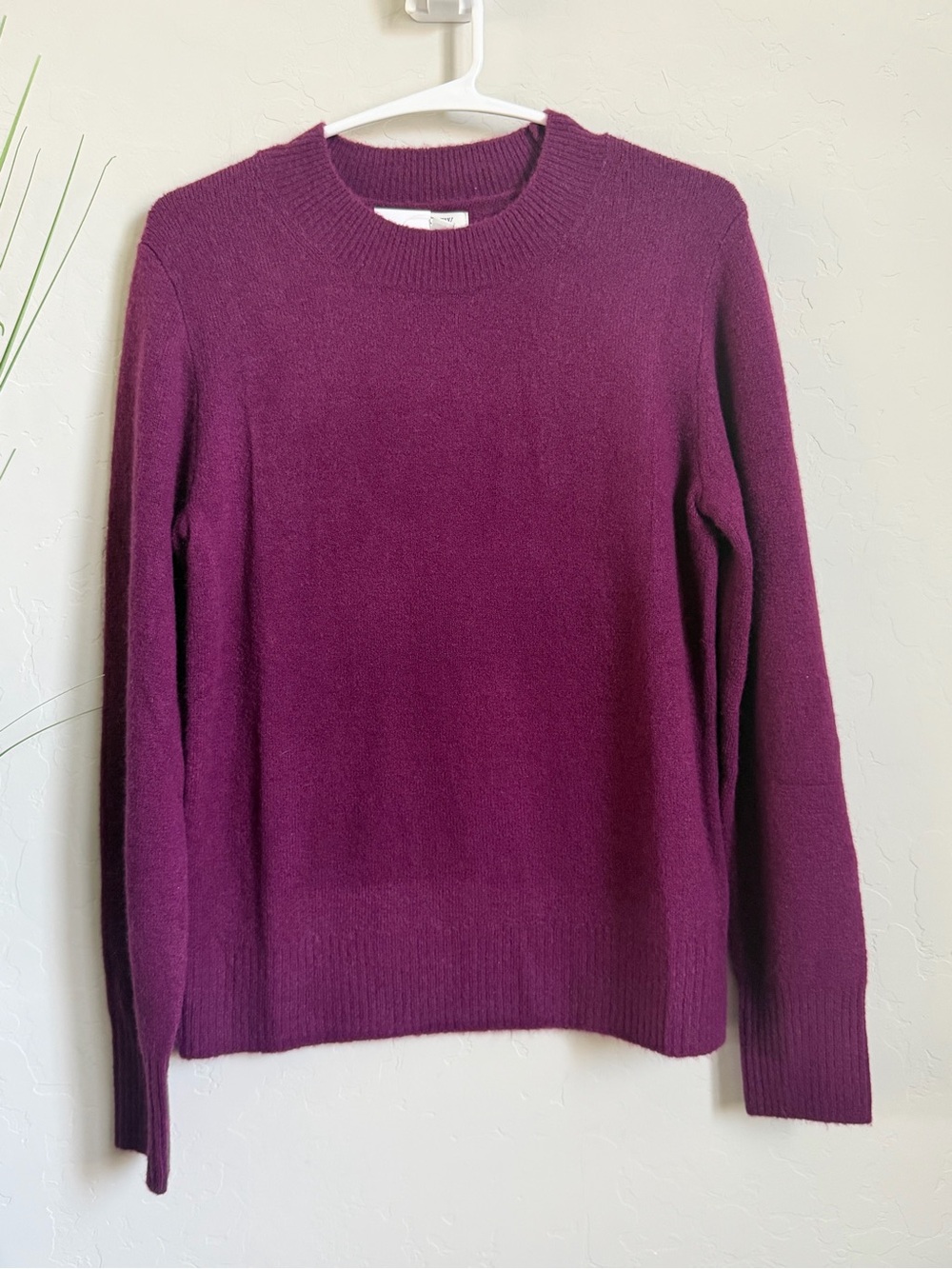 J.Crew Extra-Soft Crewneck Sweater Plum Purple NWT XS CN405